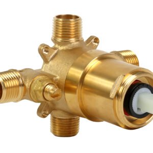 SOLID FORGED BRASS COMPACT BODY PRESSURE BALANCE VALVE MIP/SWEAT