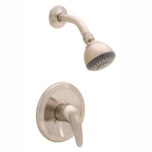 SIMPLICITY SINGLE HANDLE PRESSURE BALANCED SHOWER ONLY, BRUSHED NICKEL (VALVE INCLUDED) 1.8 GPM