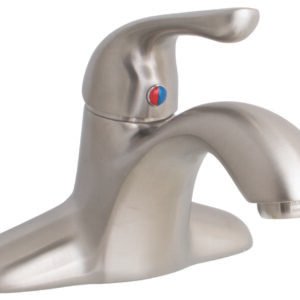 FINALE SINGLE HANDLE CENTERSET BATHROOM FAUCET LESS POP-UP, BRUSHED NICKEL