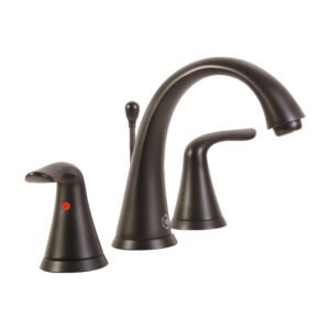 ARTIS 2 HANDLE WIDESPREAD BATH FAUCET W/POP-UP, MATTE BLACK