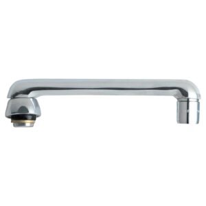 CHICAGO FAUCETS S6JKCP S-TYPE 360 DEG SWING SPOUT, 6 REACH, 1-3/8 H, CHROME PLATED