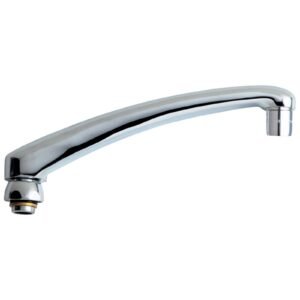 CHICAGO FAUCETS L8JKCP L-TYPE 360 DEG SWING SPOUT, 8 REACH, 2-3/4 H, CHROME PLATED