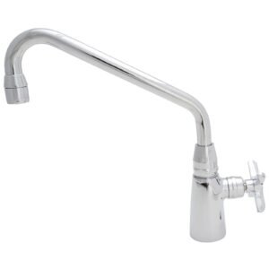 DECKMOUNT SGLE HOLE MOUNT CROSS HANDLE/ 8 SWING SPOUT