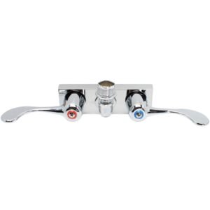 WALLMOUNT 4 CTRS WRIST BLADE HDLES, LESS SPOUT