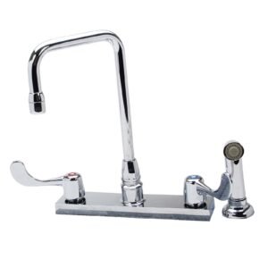 DECKMOUNT 8 CTRS W/SPRAY 4WRIST BLADE W/ GOOSENECK