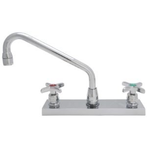 DECKMOUNT 8 CTRS CROSS HANDLES/ 8 SWING SPOUT