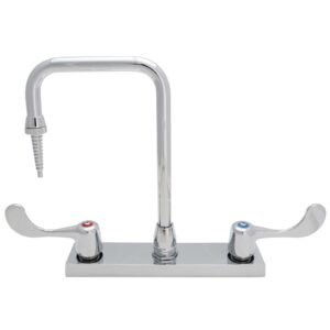 DECKMOUNT 8 CTRS 4 W/B HANDLES/ GOOSENECK
