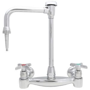 NON-POTABLE WALLMOUNT 8 CTRS CROSS HANDLES/ V/B GOOSENECK