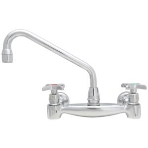 WALLMOUNT 8 CTRS CROSS HANDLES/ 8 SWING SPOUT