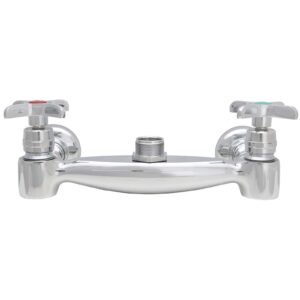 WALLMOUNT 8 CTRS CROSS HDLES,W/CHECK VAL,L/SPT