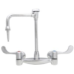 NON-POTABLE WALLMOUNT 8 CTRS 4 W/B HANDLES/ V/B GOOSENECK