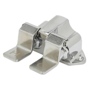 T&S B0502 CHROME PLATED SOLID BRASS DOUBLE PEDAL FOOT VALVE, 1/2 NPT