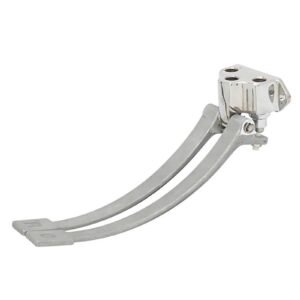 T&S B-0504 POLISHED CHROME SOLID BRASS DOUBLE PEDAL VALVE, 1/2 FNPT