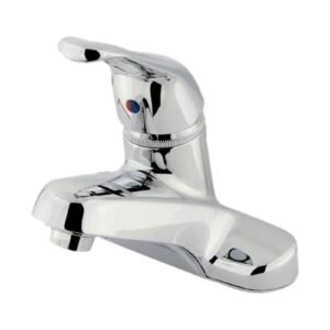 WYNDHAM SINGLE HANDLE CENTERSET BATHROOM FAUCET WITH POP-UP, CHROME