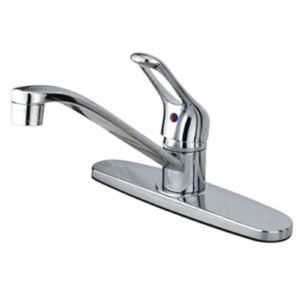 WYNDHAM SINGLE HANDLE KITCHEN FAUCET, LESS SPRAY, POLISHED CHROME