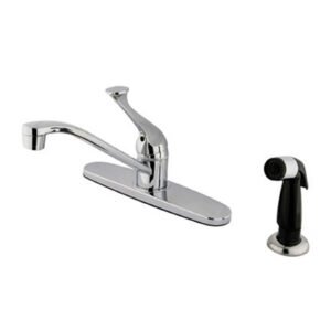 CHATHAM SINGLE HANDLE KITCHEN FAUCET, SIDE SPRAY, POLISHED CHROME