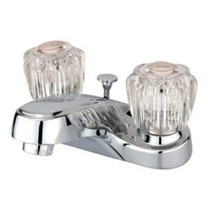 AMERICANA TWO HANDLE CENTERSET BATHROOM FAUCET WITH POP-UP, CHROME