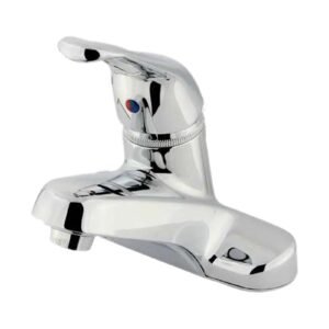 WYNDHAM SINGLE HANDLE CENTERSET BATHROOM FAUCET LESS POP-UP, CHROME