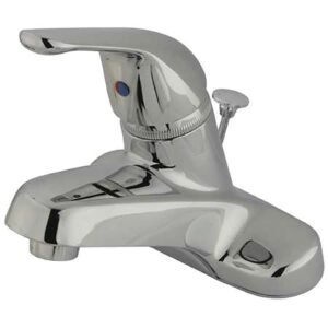 CHATHAM SINGLE HANDLE CENTERSET BATHROOM FAUCET WITH POP-UP, CHROME