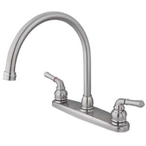 MAGELLAN TWO HANDLE KITCHEN FAUCET, LESS SPRAY, BRUSHED NICKEL