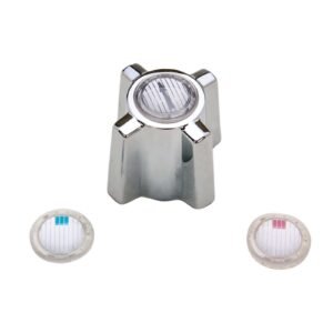 HOT/COLD BUTTON CROSS HANDLE ASSEMBLY DIVERTER (PAIR) FOR 102 & 109 STARFLO SERIES BATH FIXTURE