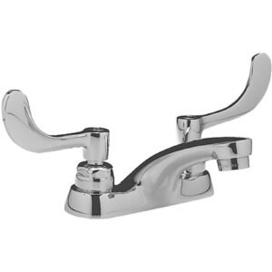 MONTERREY DECK MOUNTED CENTERSET LAVATORY FAUCET WITH 4 CENTERS, WRIST BLADE HANDLES