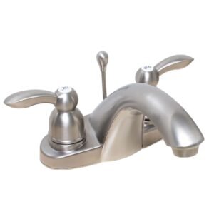 ESSENCE TWIN HANDLE LAVATORY LEVER HANDLE W/PU,BN