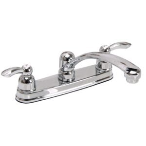 ESSENCE TWIN HANDLE KITCHEN LEVER HANDLE, L/SPRAY, CH