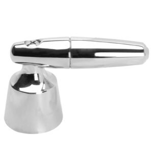 CHROME LEVER HANDLE & INSERTS PAIR,W/CH INSERTS