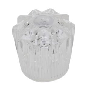 ACRYLIC HANDLE H&C PAIR-CLEAR ACRYLIC & STEMS