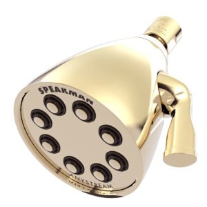 8-JET BRASS SHOWERHEAD, PB, 2.0 GPM