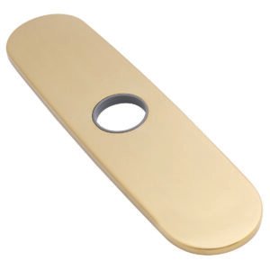 KITCHEN FAUCET DECK PLATE IN BRUSHED BRONZE