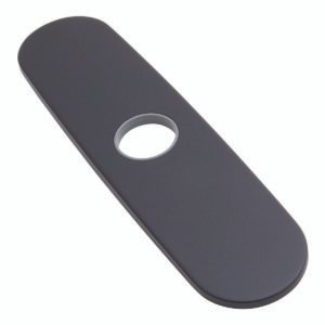 KITCHEN FAUCET DECK PLATE IN MATTE BLACK