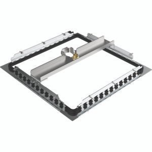 SPEAKMAN VS-127-MB CEILING MOUNT FLANGE FOR 15 RAIN SHOWER IN MATTE BLACK