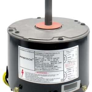 MTR COND 1/6HP-1/3HP 208-230/1 1075 2SPD