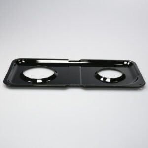 RANGE DOUBLE DRIP PAN-RIGHT - BLK PORC